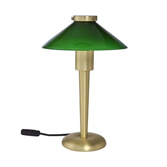 Szklana lampa stołowa August zielona